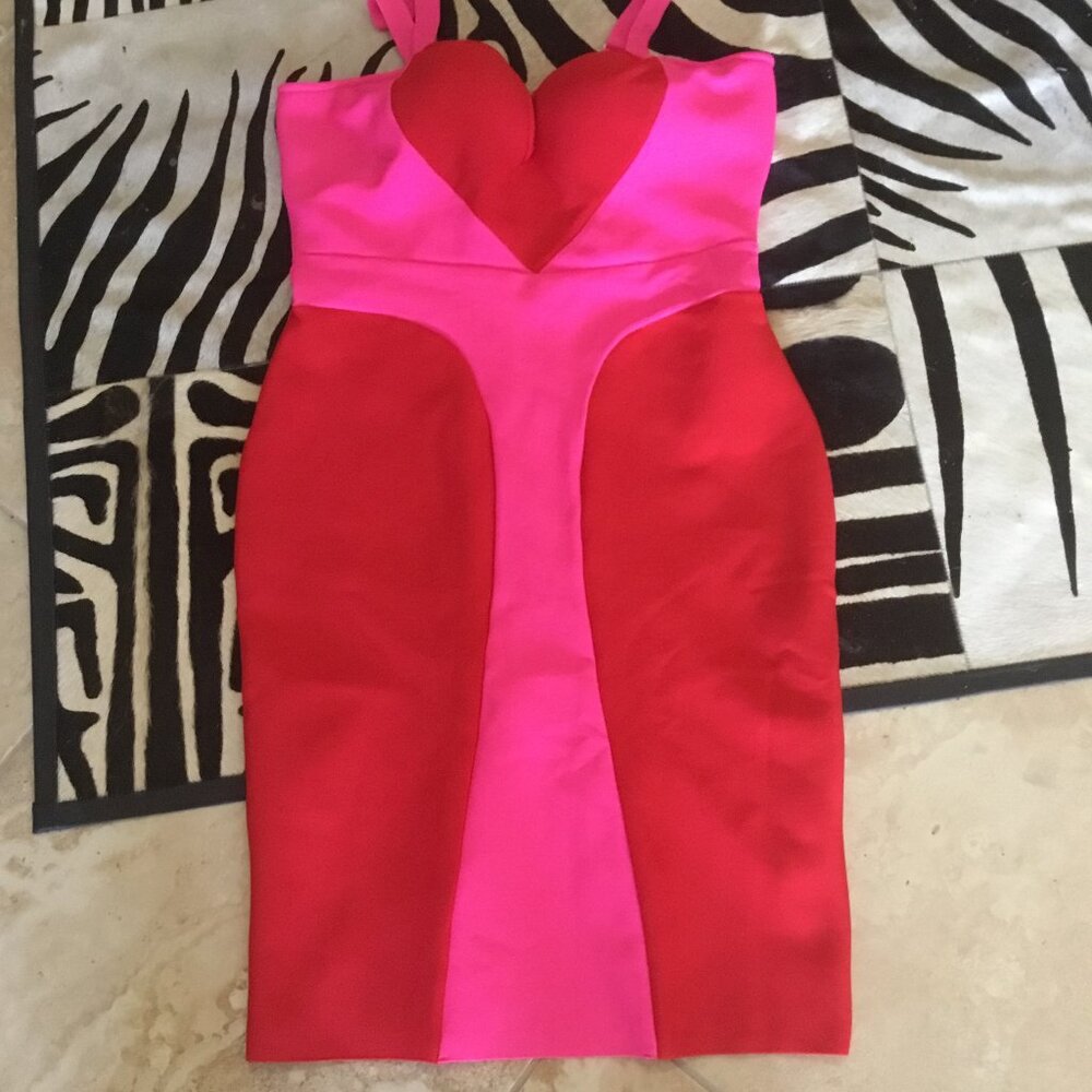 UNIQUE VINTAGE elle rebel  stretch bandage style dress size 2xl New